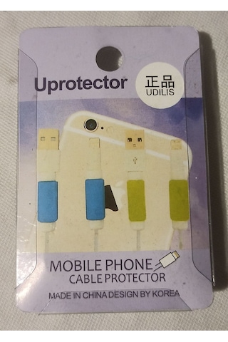 Uprotector Renkli Figürlü Telefon Şarj Kablo Koruyucu Tutacağı Cable Protector İthalatçı Garantili B