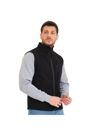 Şensel, Softshell Yelek, Siyah 118E2250 Su Itici,Rüzgar Geçirmez 001