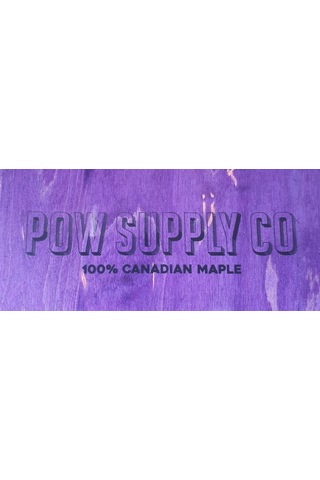 Pow Supply Co 8,25 Stack Logo Kaykay Tahtası Mor