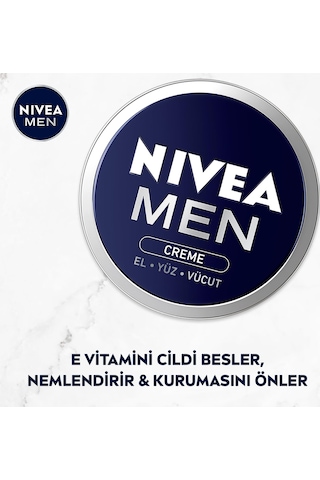 Nıvea Men Erkek Bakım Kremi 75 Ml, El, Yüz Ve Vücut Nemlendirici Krem