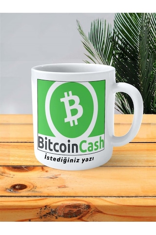 Bitcoin Cash Baskılı Kupa Bardak Kişiye Özel Desen 1 Çok Renkli