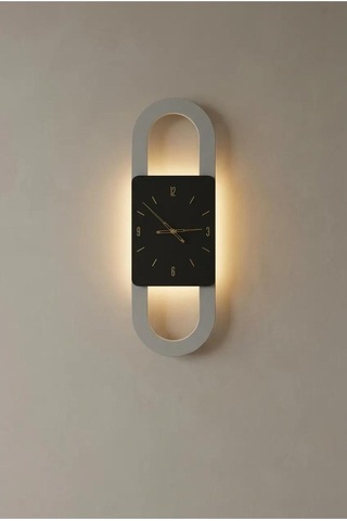 Berlin Ahşap Salon Duvar Saati Pilli Ledli Quartz Ultra Sessiz Mekanizma 28 Cm X 85 Cm Siyah