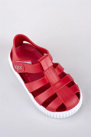 Igor Çocuk Cırtlı Sandalet S10289 Nıco 005-rojo