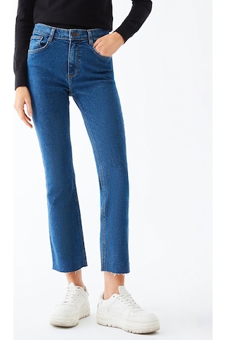 Ltb Lynda X Yüksek Bel Geniş Paça Cropped Flare Kadın Jean Pantolon 010095156215463 - 53009 001