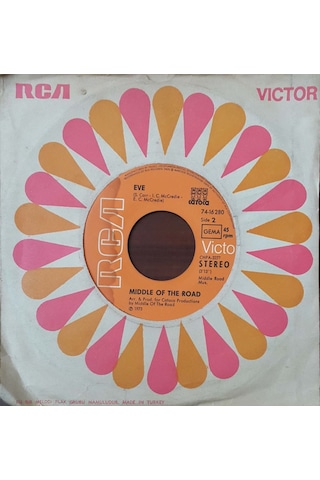 Middle Of The Road Yellow Boomerang 45lik Plak
