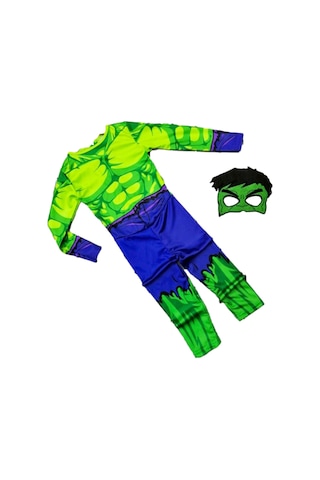 Sevindir Kendini Erkek Çocuk Yeşil Hulk Kostümü Yeşil