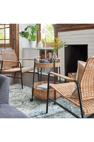 Ikea Ulrıksberg Rattan Koltuk, Rattan-antrasit