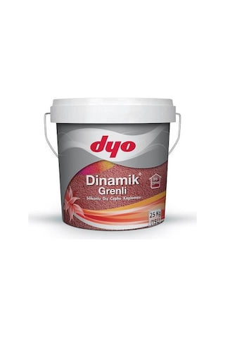 Dyo Dinamik Grenli Silikonlu Dış Cephe Kaplaması 25 Kg Hareli