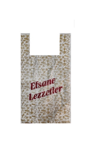 Hışır Poşet Büyük Boy 30x58 Cm Efsane Lezzetler -1 Kg