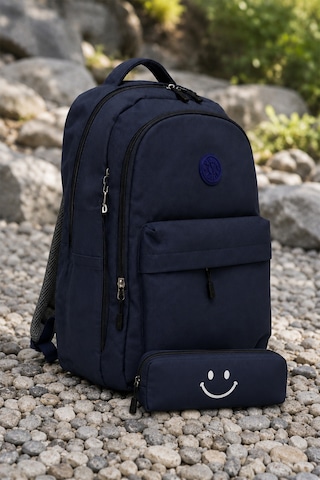 Vıatox Lss-2031 Unisex Okul Sırt Çantası Öğrenci Günlük Seyahat Tatil Spor Yürüyüş Seyahat Gezi Kamp Günlü Lacivert