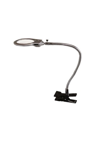 Spiralli Klipsli Büyüteç - Led Işıklı 13cm Mg15120-c