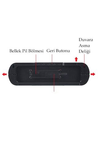 Enarose Elektrikli Hafıza Korumalı Dijital Saat Atc5502 Gr Yeşil