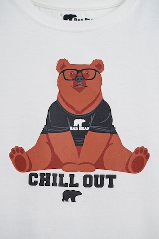 Bad Bear Caleb Beyaz Baskılı Çocuk Tişört Beyaz