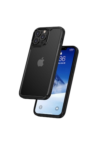 Apple Uyumlu iPhone 13 Pro Kılıf Zore Roll Kenarları Renkli Şeffaf Kılıf