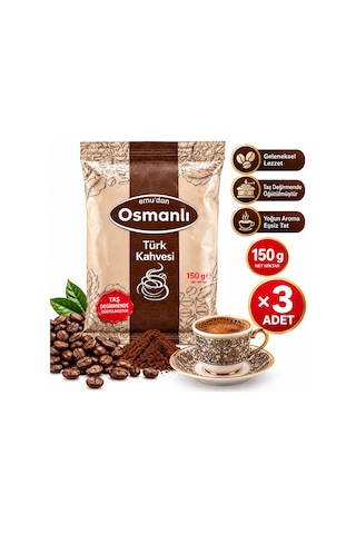 Osmanlı Türk Kahvesi 150 Gr. X 3 Adet