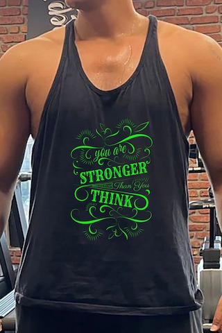Bluu Stronger Gym Fitness Tank Top Sporcu Atleti