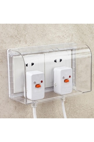 Pazly Tip Suya Dayanıklı Suntek Su Kutusu Kapağı Geçirmez Gang Çıkış 86 2 Uç