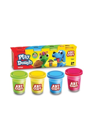 Mey İthalat 03281 Art Craft 4lü Oyun Hamuru / 488 Gr