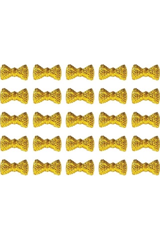 Polyester Papyon Fiyonk, 2,0 X 1,0 Cm - 25 Adet - Altın 1+