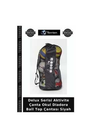 Terrien Delux Serisi Aktivite Çanta Okul Diadora Ball Top Çantası Siyah Diğer