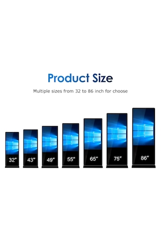 Wenn Totem Dokunmatik Kiosk 50" Windows 10 16GB RAM 240 SSD