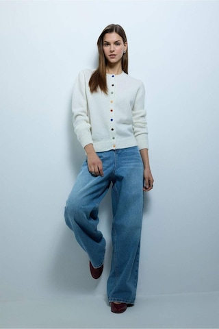 Defacto Slim Fit Dar Kesim Hırka H1373ax26sper105 Ekru-er105