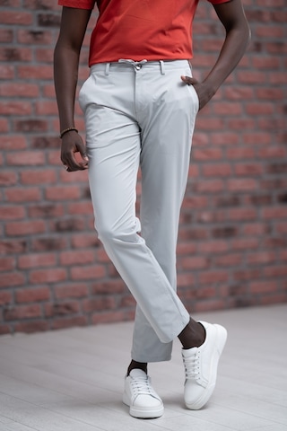 Paul Martin Regular Fit Likralı Paraşüt Kumaş Beli İplikli Ve Lastikli Jogger Pantolon gri