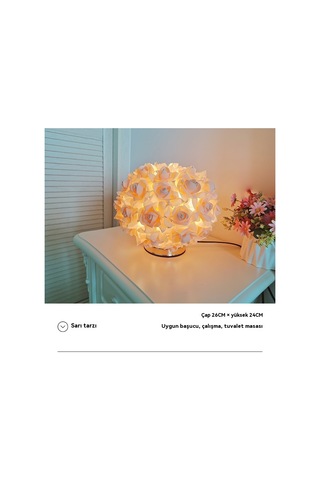 Aurora İskandinav Gül Masa Lambası, Yaratıcı Ve Basit Bej