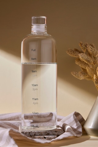 Mercan Borosilikat Cam 1000 Ml Su Şişesi Ve Matara Seffaf Şeffaf