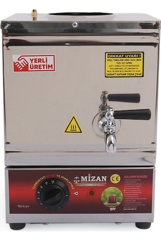 Mizan 15 Model Çay Kazanı Pleytsiz Elektrikli Kahveci Kazanı-10Lt