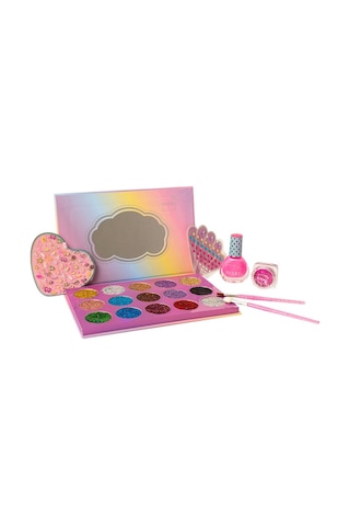 Parlak Güzellik Tasarım Seti Işıltılı Çocuk Makyaj Ve Manikür Oyuncak Seti