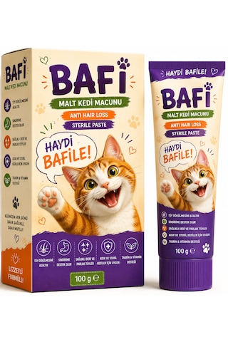 Bafi Steril Kedi Maltı 100 G Tüy Bakım Desteği