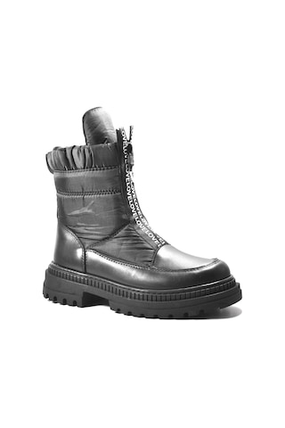 Beety 23bk40.105 Hakiki Deri Siyah Casual Kadın Bot Siyah