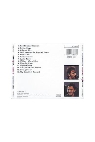 Bruce Springsteen In Concert / Mtv Unplugged Cd