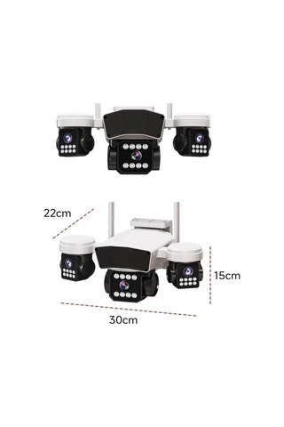 3 Kameralı Ptz Wi Fi Kamera 2025 Yeni Ürün Hafıza Kartı Dahildir -118536