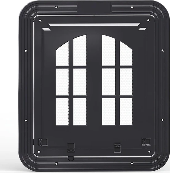 Willowhaven Otmagelu Siyah Büyük Manyetik Evcil Hayvan Kapısı 4 Kendinden Kapanan Abs Malzeme