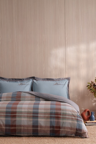 Puffy Haus Çift Kişilik Ranforce Nevresim Takımı - Mavi MAVI