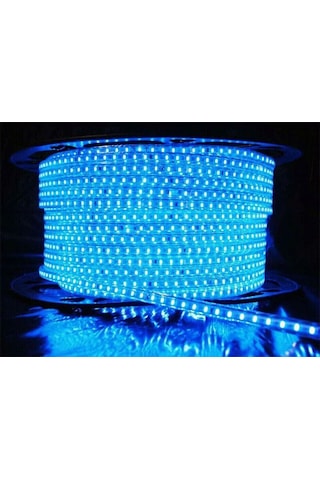 220 Volt Şerit 3 Çipli Hortum Şerit Led Aydınlatma + Fiş - 10 Mt-