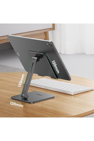 Ugreen Alüminyum Katlanabilir Masaüstü Telefon Tablet İpad Standı Antrasit