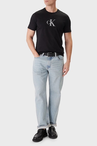 Calvin Klein Erkek T Shirt Lv04rf853g Ub1 Siyah Siyah