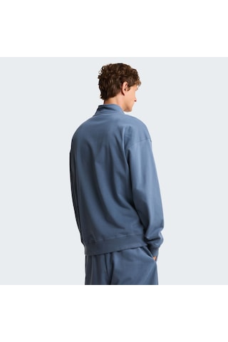The North Face U Essentıal Lıght Relaxed 1/4 Zıp Crew Unisex Sweatshirt Nf0a8gqf0u31 Gri