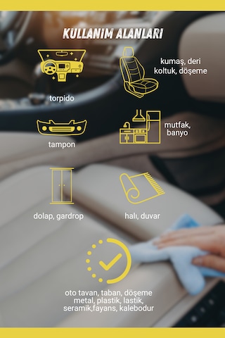 Detay Temizleyici Araç İçi Temizleyici 1000 Ml Süngerli