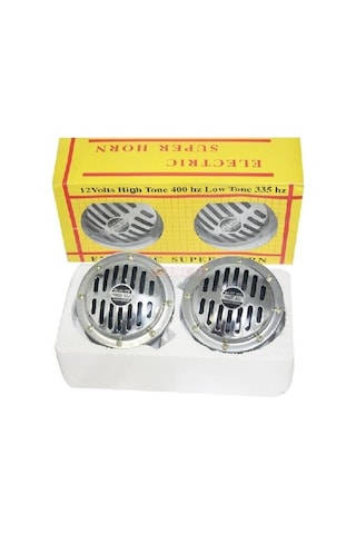 Korna 12v Super Tone Nikel 130mm Set