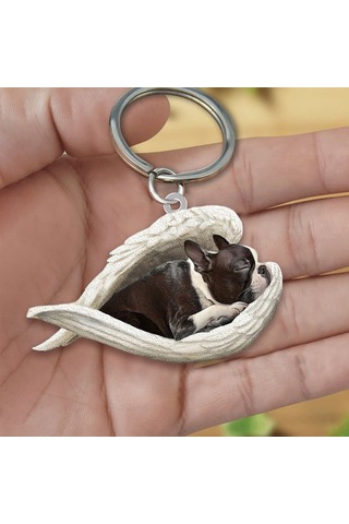 Hfambition Akrilik Köpek Figürlü Anahtar Zinciri - Uv Baskılı, Dayanıklı, Ev Ve Araba Kullanıma Uygun, Sevimli Tasarım Diğer