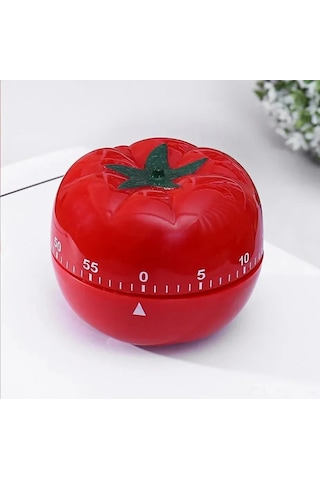 Symbee Küçük Domates Desenli Mekanik Zamanlayıcı - Pil Gerektirmeyen, Doğal Enerji, Akıllı Mutfak Hatırlatıcı Ve Dekoratif Süs
