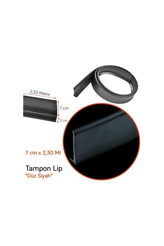 Carpi Tampon Lip Düz Siyah 7 cm x 2,30 Mt SAL-147 BR2790112