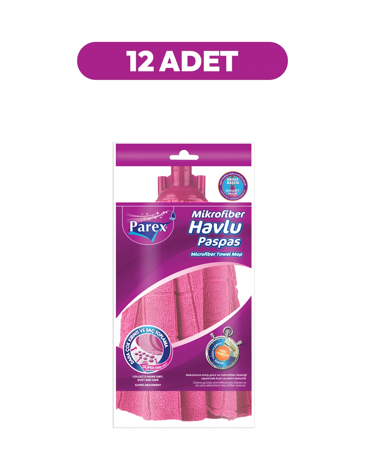 Mikrofiber Havlu Paspas Onikili Paket