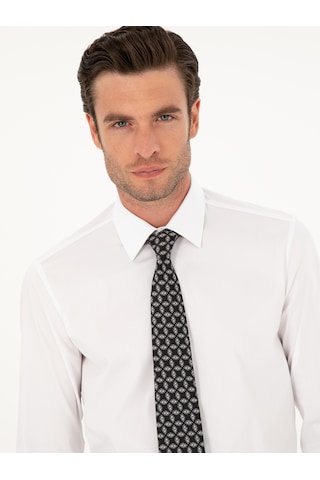 Cacharel Beyaz Slim Fit Pamuk Karışımlı Gömlek 15841036