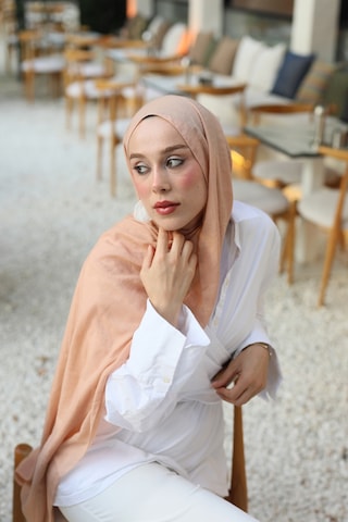 Moda Kaşmir Neo Pamuk Şal Serisi Somon