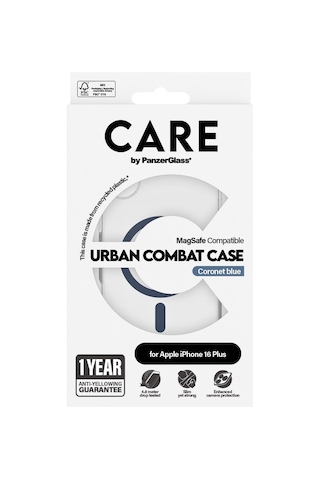 Care By Panzerglass Apple iPhone Uyumlu 16 Plus Flagship Urban Combat Magsafe - Kılıf Mavi